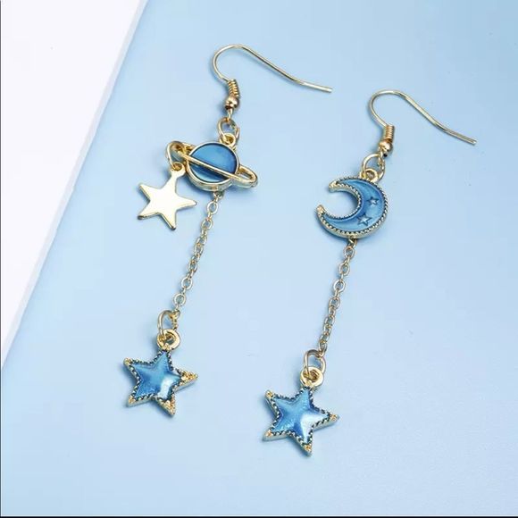Jewelry - Earrings Celestial Dreams Moon Star Planets